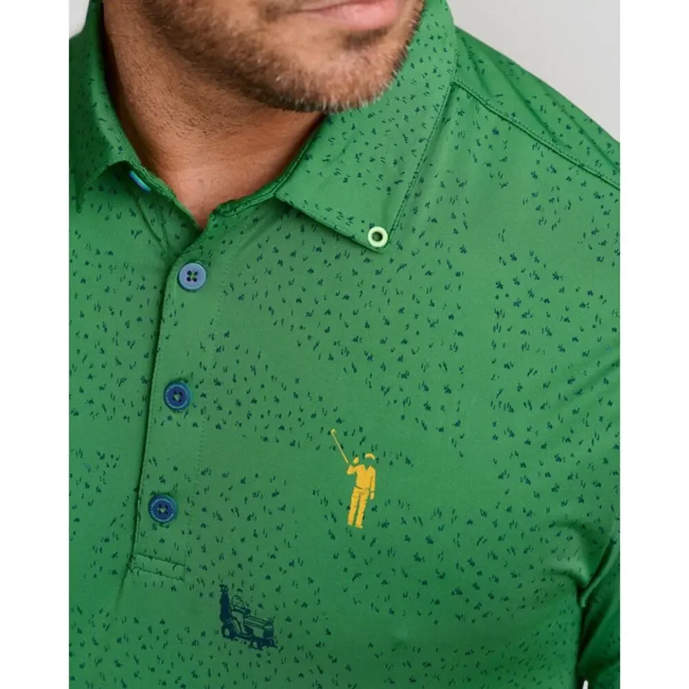 William Murray Just A Trim Polo Mens Medium Green‎ Golfing Polo
